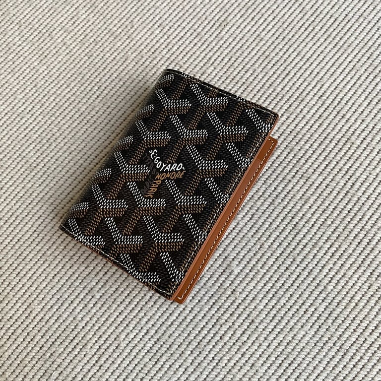 Goyard Card Holder Wallet Black/Tan - 9