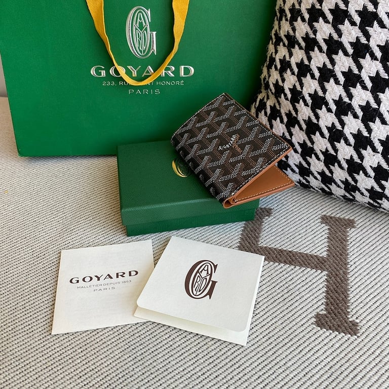 Goyard Bifold Card Wallet Black/Tan - 6