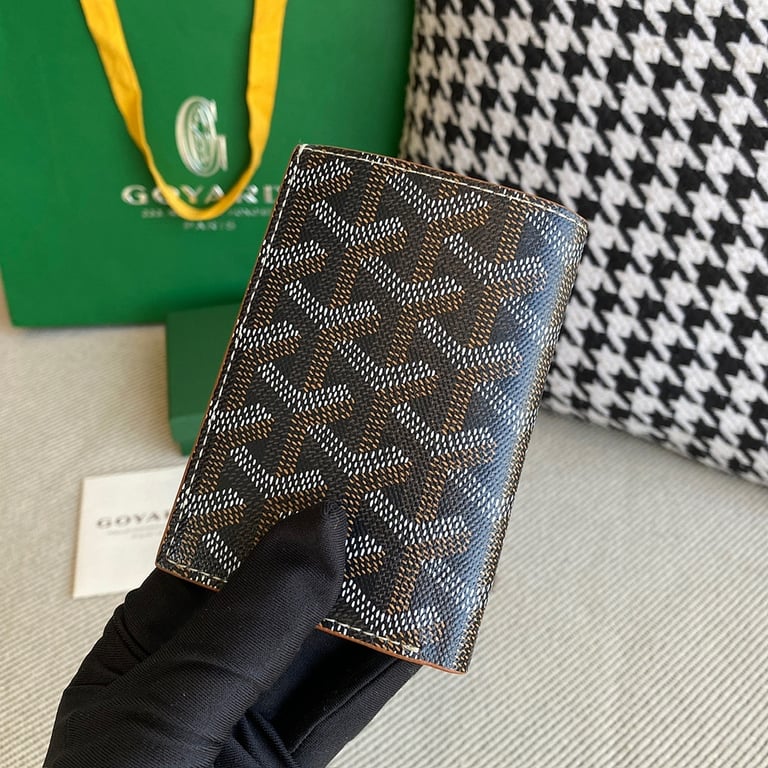 Goyard Bifold Card Wallet Black/Tan - 7