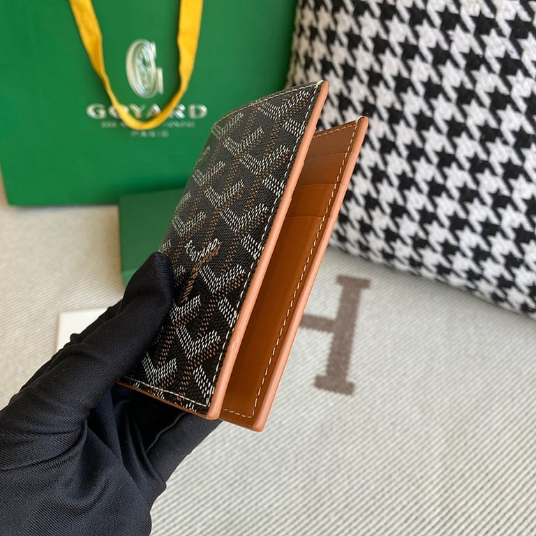 Goyard Bifold Card Wallet Black/Tan - 8