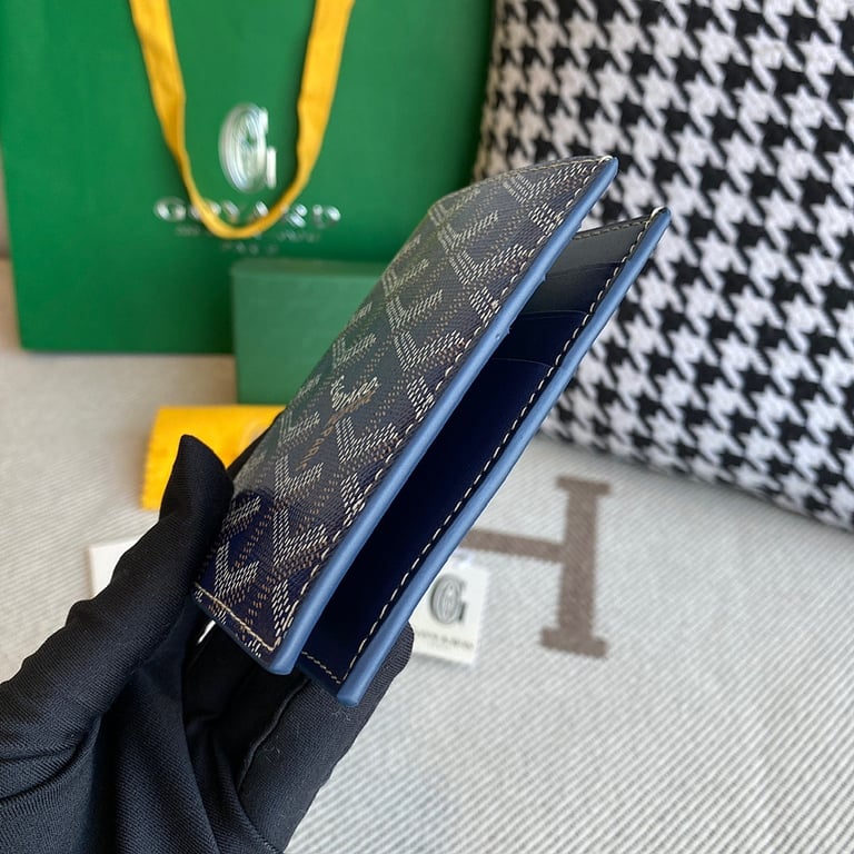 Goyard Saint-Pierre Card Holder Navy Blue - 9