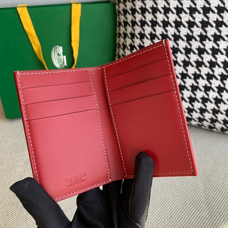 Goyard Victoire Bifold Wallet Red Goyardine - 5