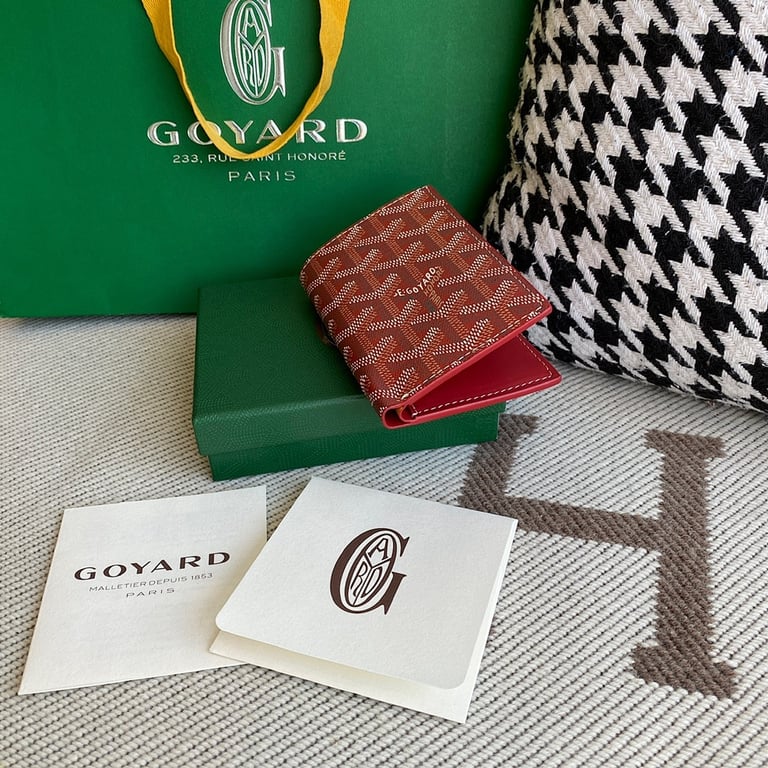 Goyard Victoire Bifold Wallet Red Goyardine - 6