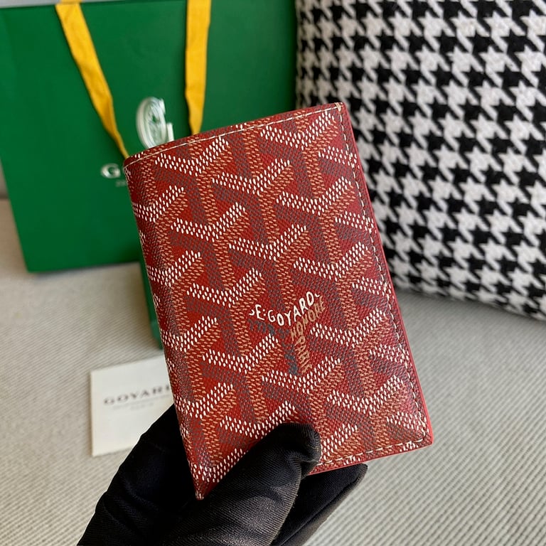 Goyard Victoire Bifold Wallet Red Goyardine - 9