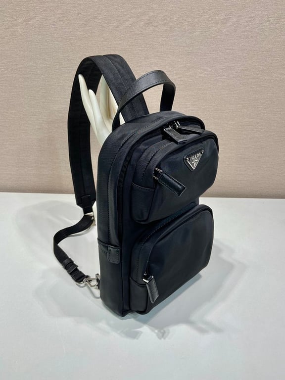 Prada Re-Nylon and Saffiano Leather Backpack 2VZ105 - 8