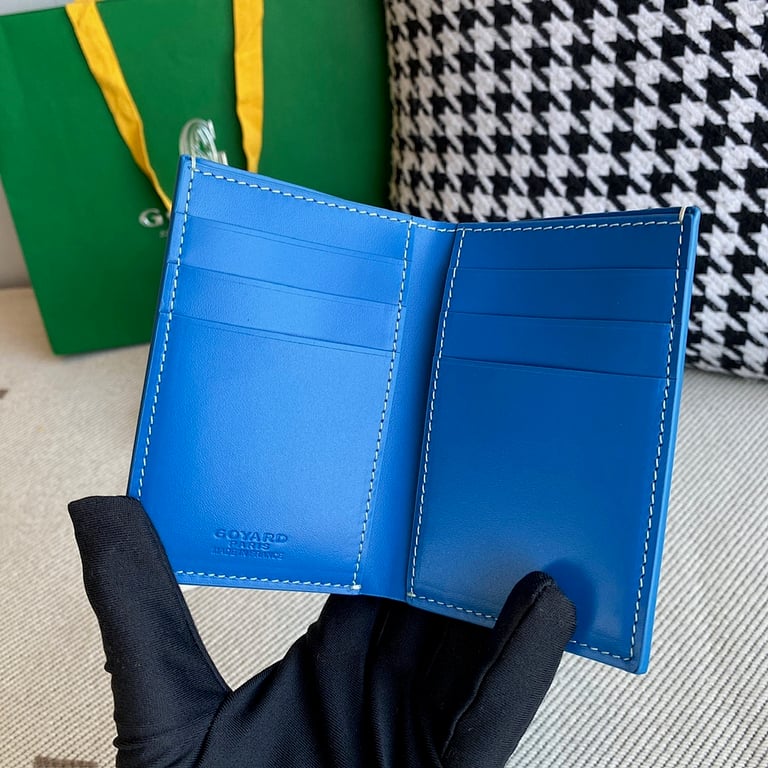 Goyard Bifold Card Holder Blue - 5