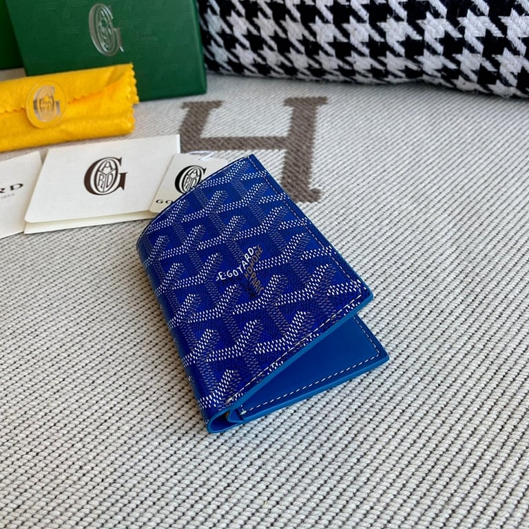 Goyard Bifold Card Holder Blue - 6