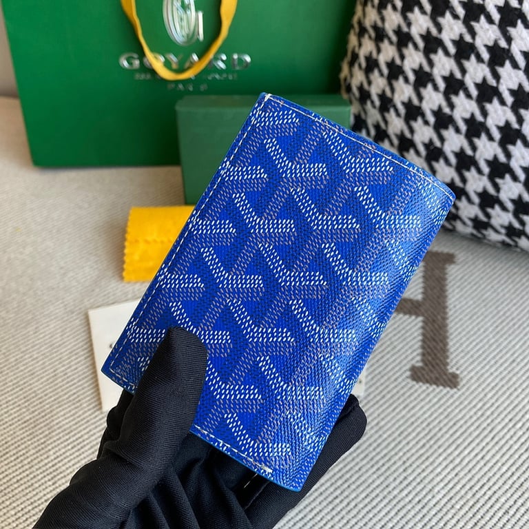 Goyard Bifold Card Holder Blue - 7