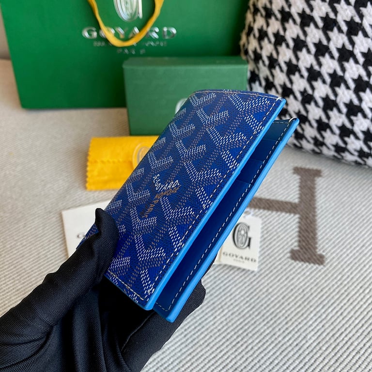 Goyard Bifold Card Holder Blue - 8