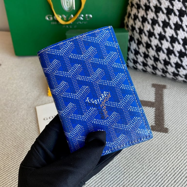 Goyard Bifold Card Holder Blue - 9