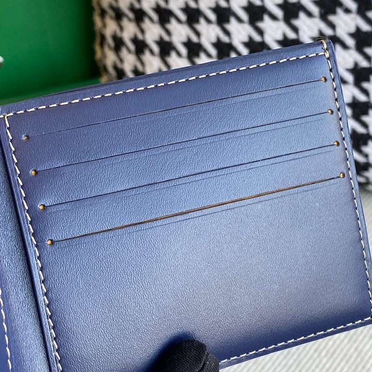 Goyard Victoire Bifold Wallet Navy Blue - 3