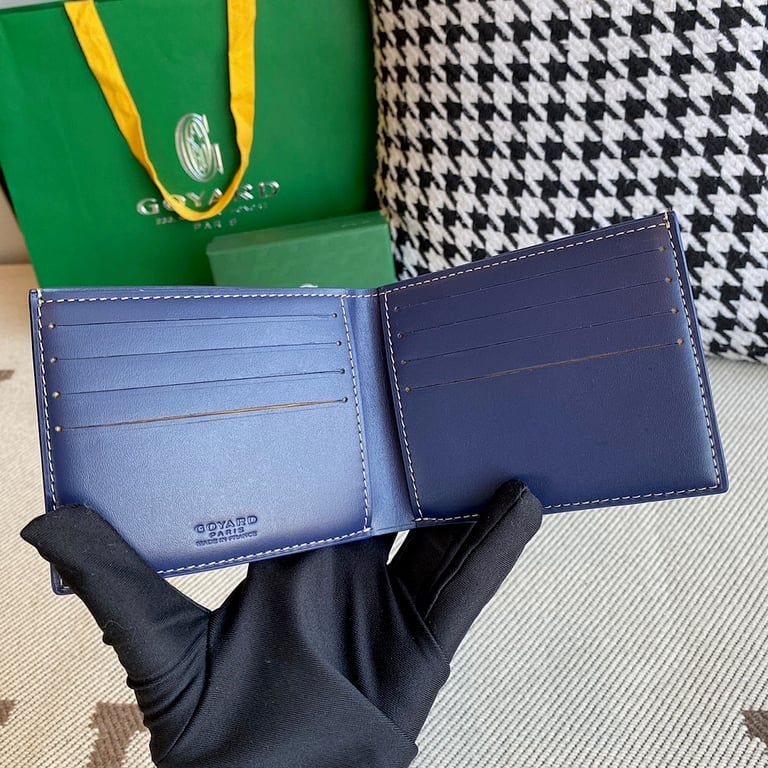 Goyard Victoire Bifold Wallet Navy Blue - 5