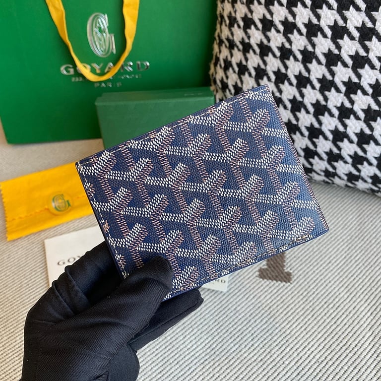 Goyard Victoire Bifold Wallet Navy Blue - 7