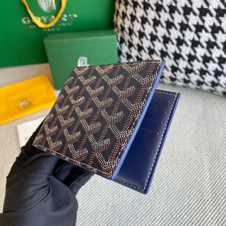 Goyard Victoire Bifold Wallet Navy Blue - 8