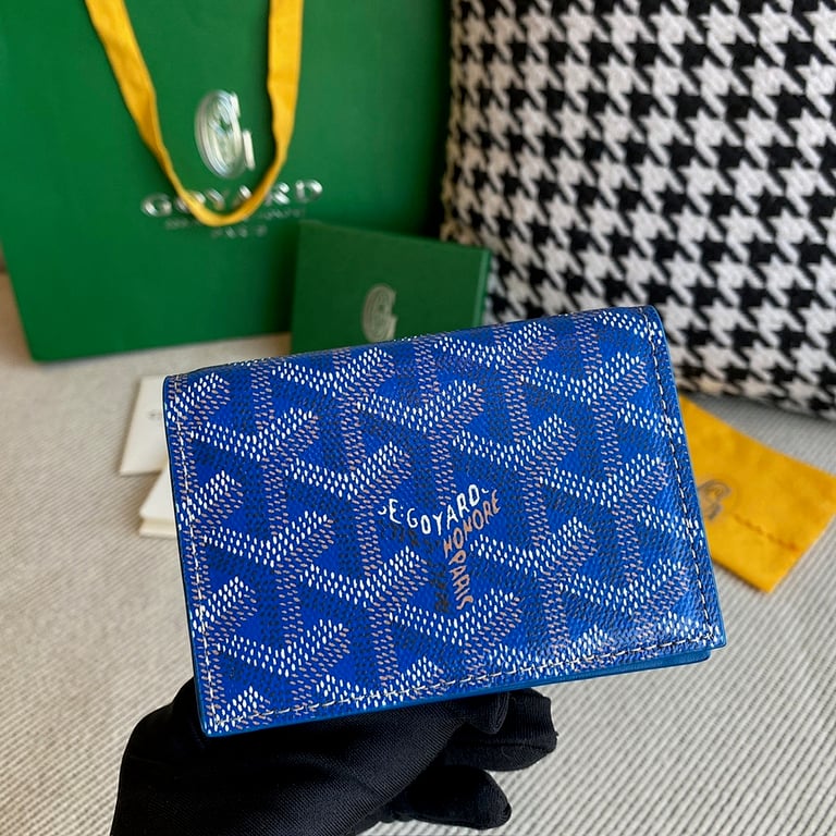 Goyard Malesherbes Card Wallet Blue - 9