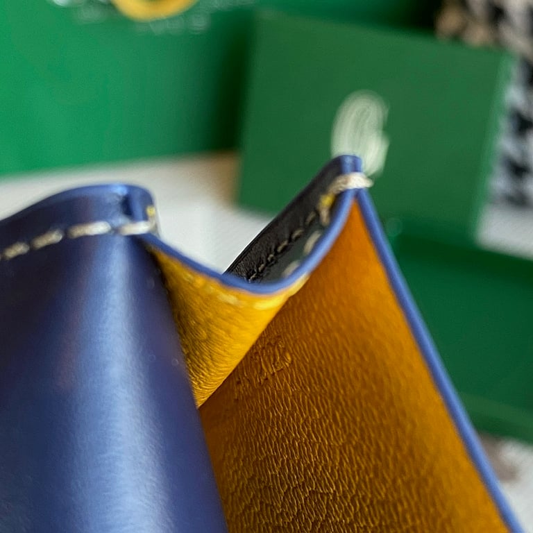 Goyard Malesherbes Card Wallet Navy Blue - 2
