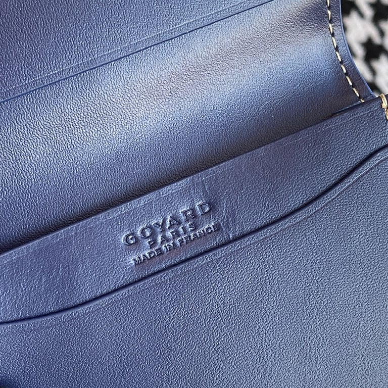 Goyard Malesherbes Card Wallet Navy Blue - 3