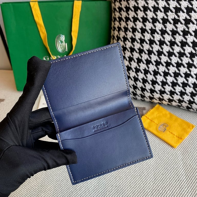 Goyard Malesherbes Card Wallet Navy Blue - 5