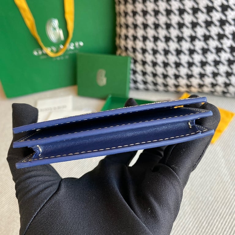 Goyard Malesherbes Card Wallet Navy Blue - 6