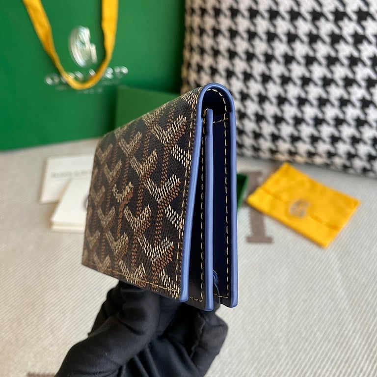 Goyard Malesherbes Card Wallet Navy Blue - 7