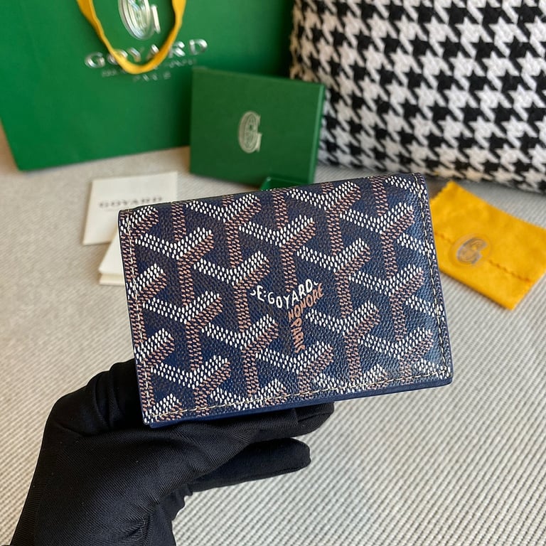 Goyard Malesherbes Card Wallet Navy Blue - 9