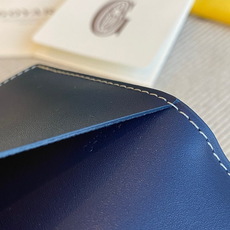 Goyard Passport Cover Navy Blue - 2