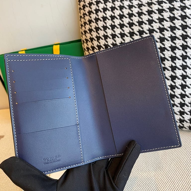 Goyard Passport Cover Navy Blue - 5