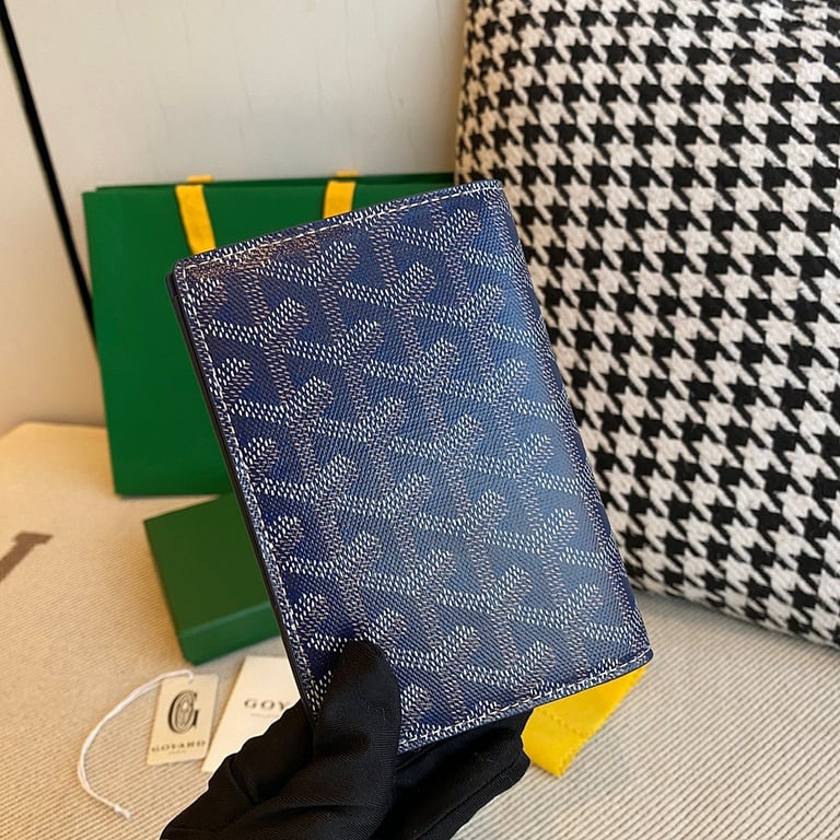 Goyard Passport Cover Navy Blue - 6