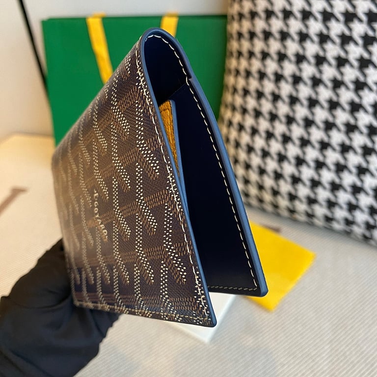 Goyard Passport Cover Navy Blue - 7