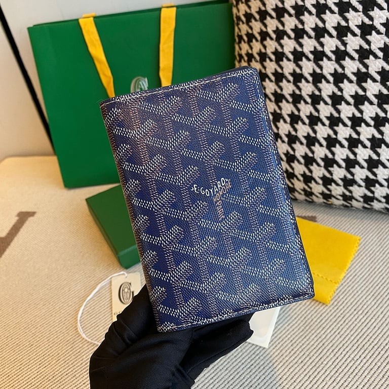 Goyard Passport Cover Navy Blue - 9