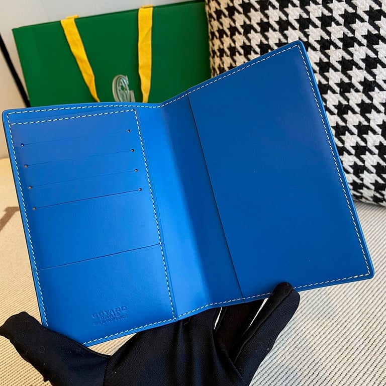 Goyard Passport Holder Blue - 5