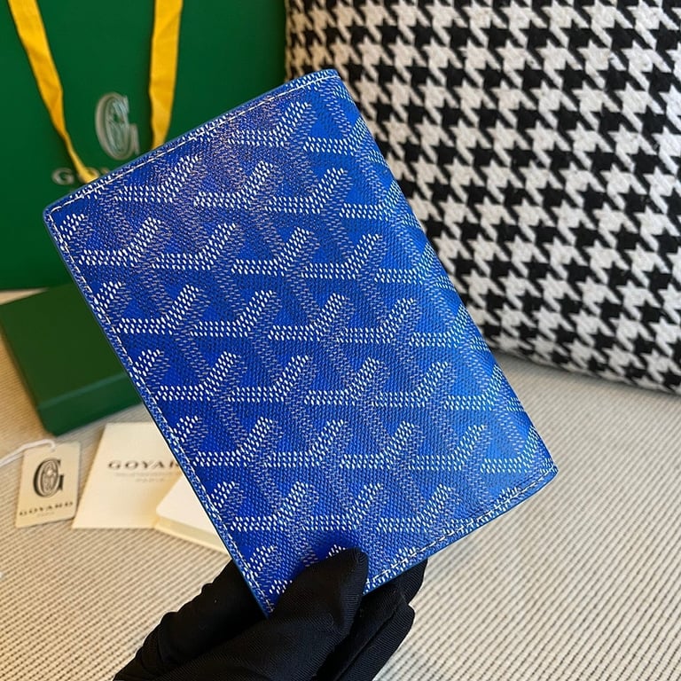 Goyard Passport Holder Blue - 6