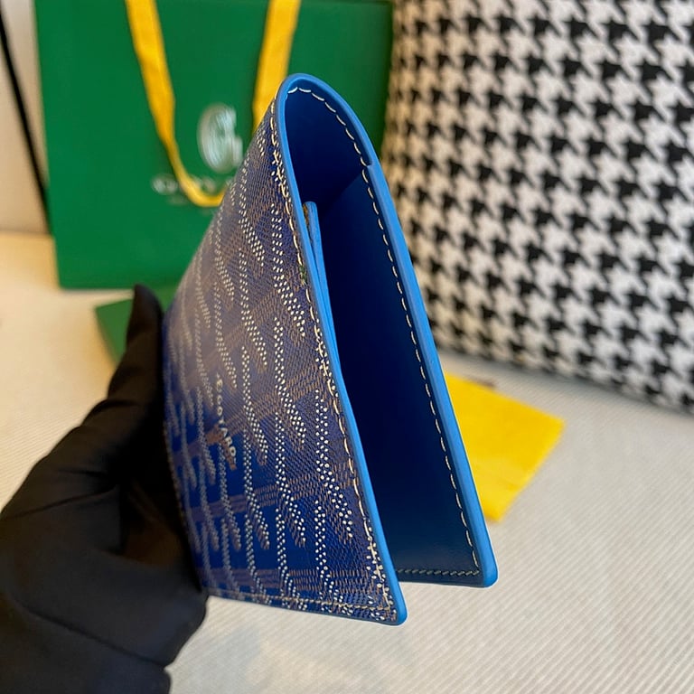 Goyard Passport Holder Blue - 7