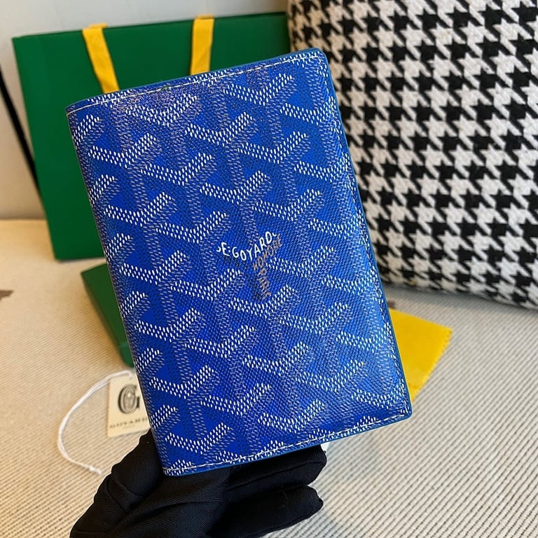 Goyard Passport Holder Blue - 9