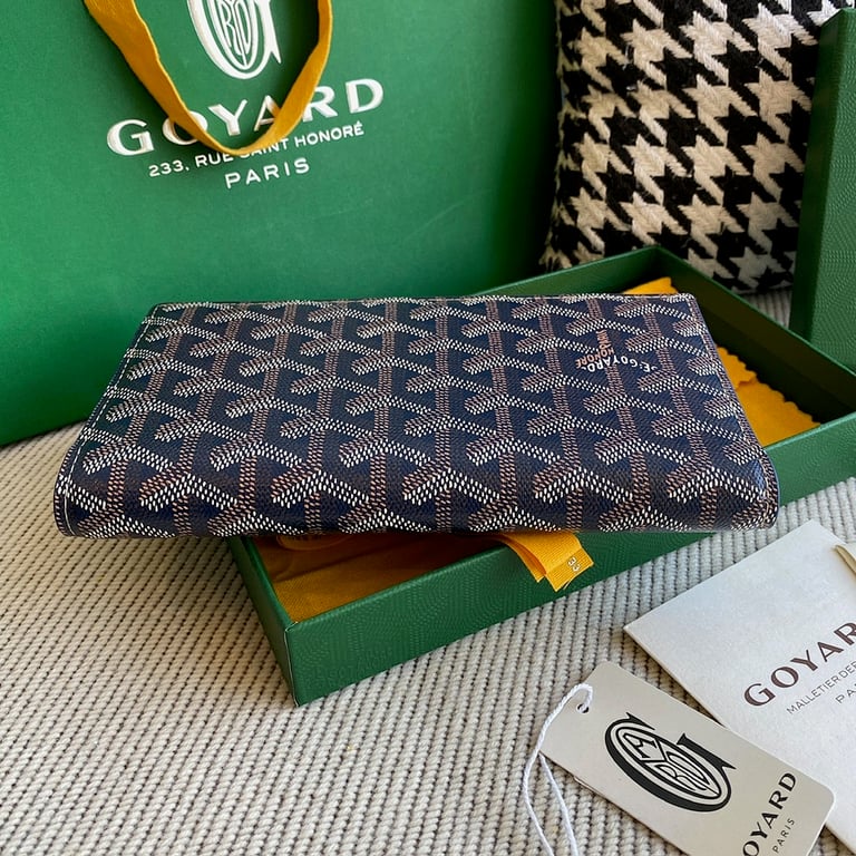 Goyard Richelieu Wallet Navy Blue - 12