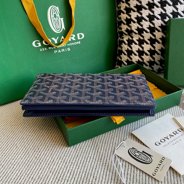 Goyard Richelieu Wallet Navy Blue - 13