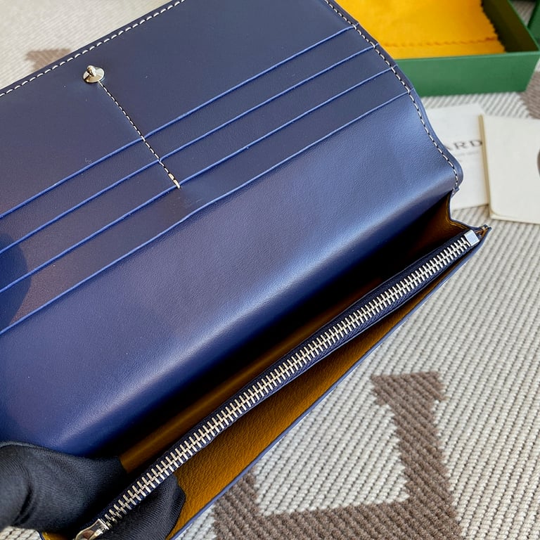Goyard Richelieu Wallet Navy Blue - 7