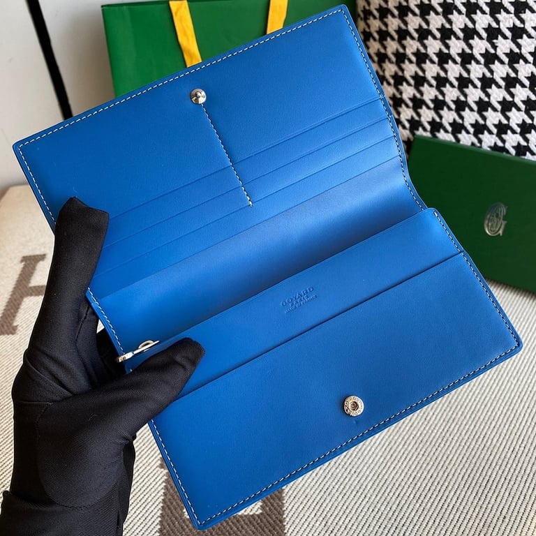 Goyard Richelieu Wallet Blue - 8