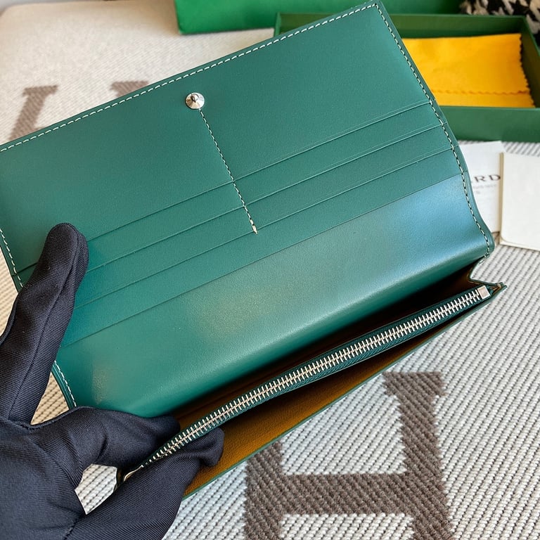 Goyard Richelieu Long Wallet Green - 7
