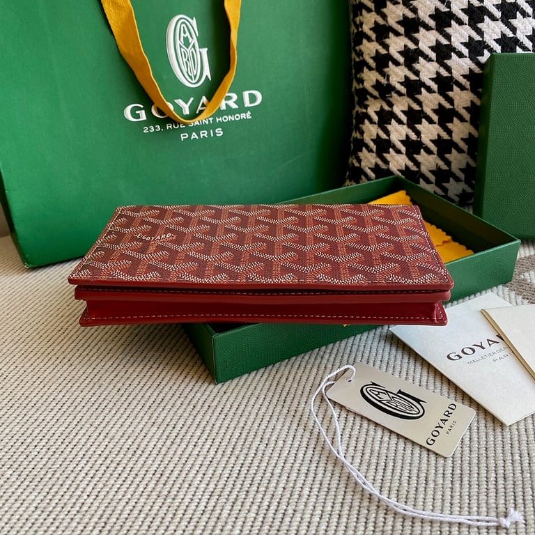 Goyard Richelieu Long Wallet Burgundy - 9