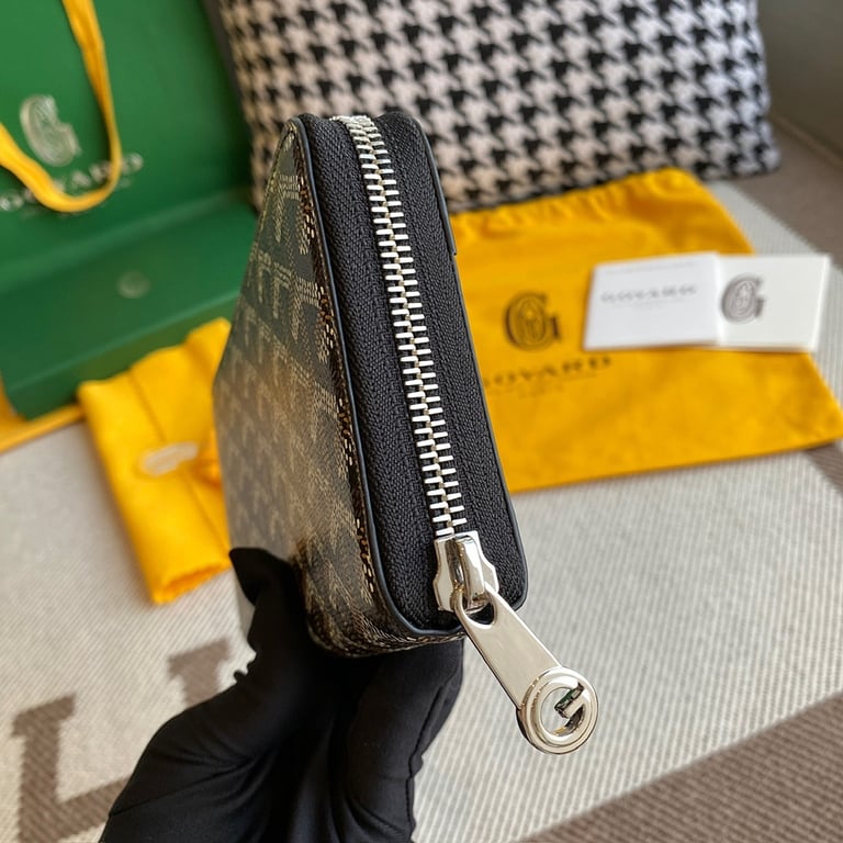 Goyard Matignon Long Wallet Black/Tan - 7