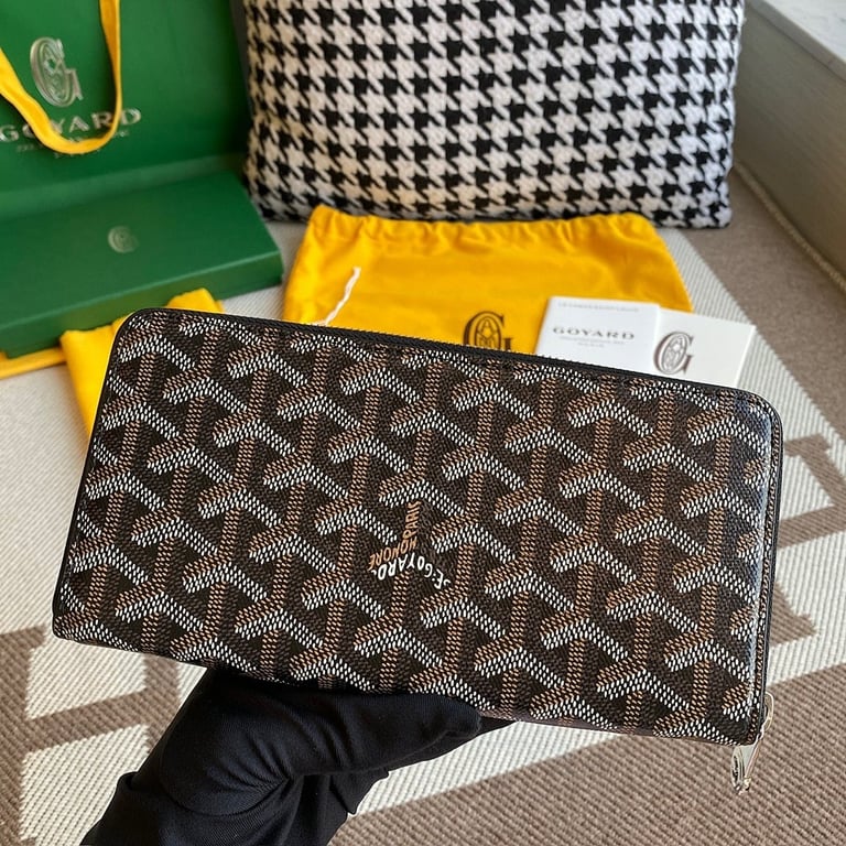Goyard Matignon Long Wallet Black/Tan - 8