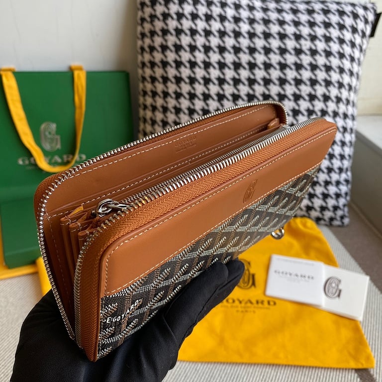 Goyard Matignon GM Wallet Black Tan - 4