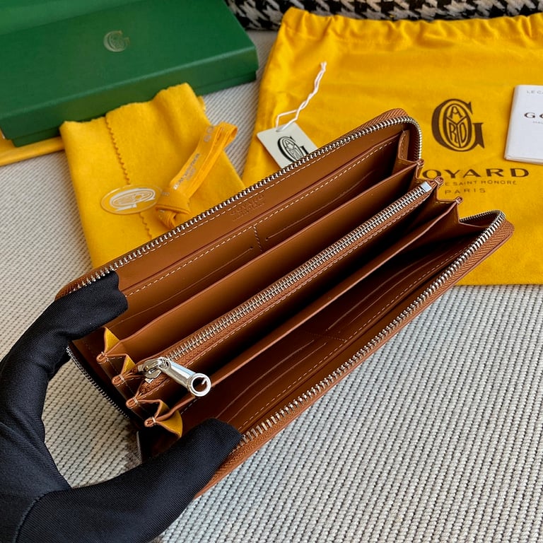 Goyard Matignon GM Wallet Black Tan - 5