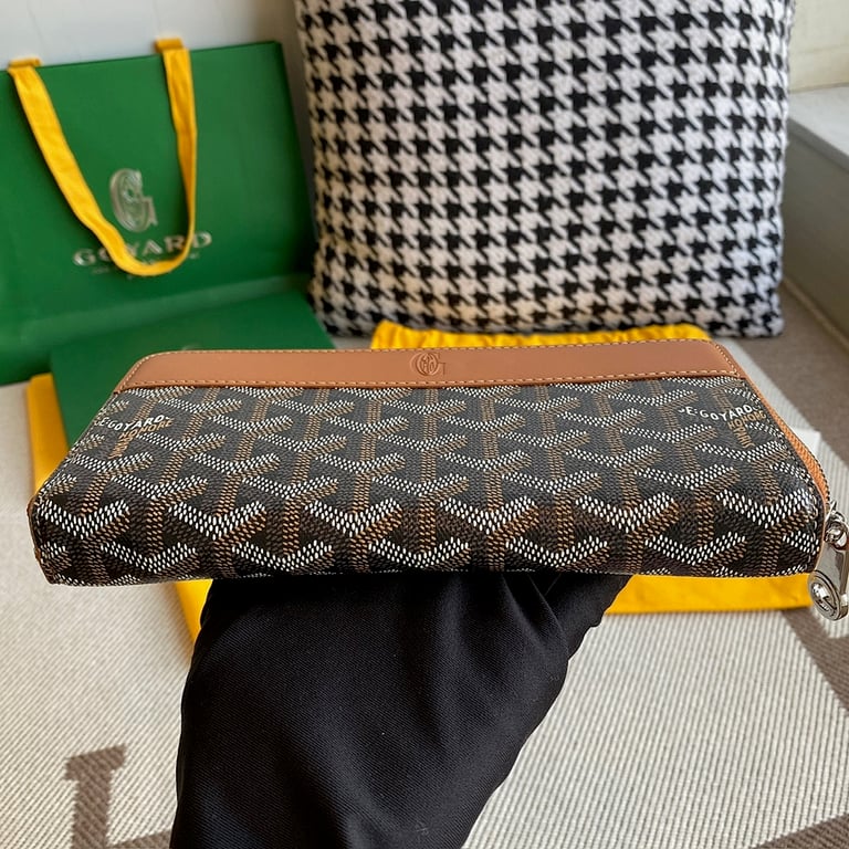 Goyard Matignon GM Wallet Black Tan - 6