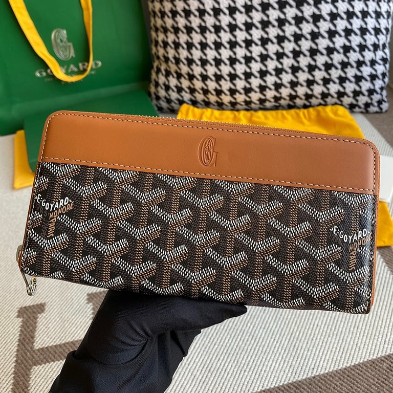 Goyard Matignon GM Wallet Black Tan - 9
