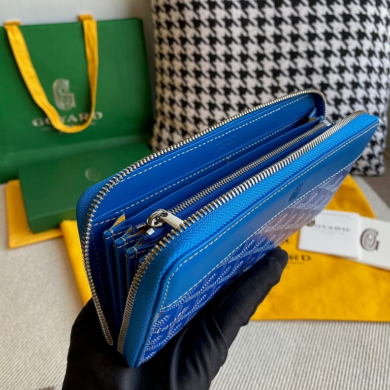 Goyard Matignon GM Wallet Blue - 4