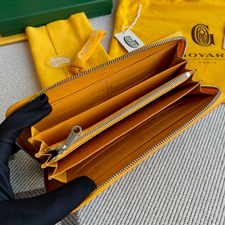 Goyard Matignon Long Wallet Yellow - 5
