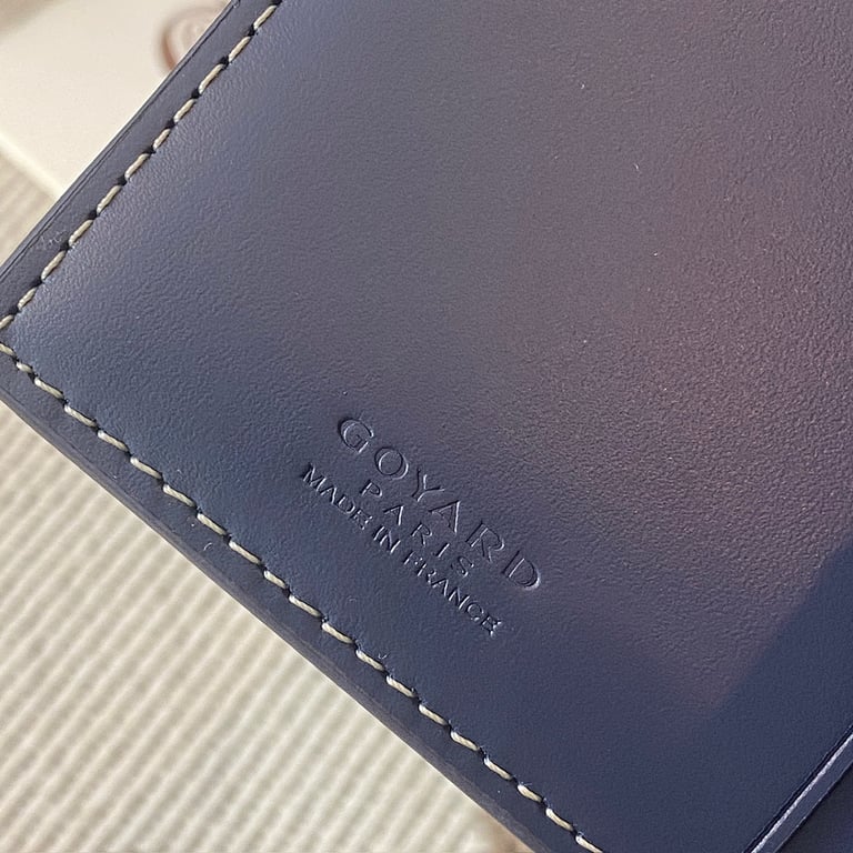 Goyard 8508 Long Bi-Fold Wallet Navy Blue - 2