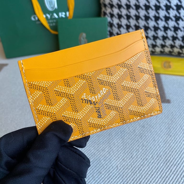 Goyard Saint Sulpice Card Holder Yellow - 7